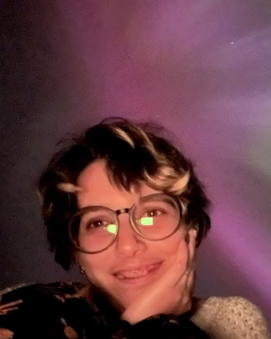 picture of leighann under northern lights